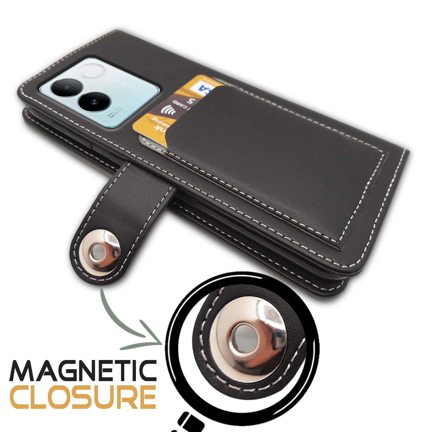 Pikkme Vivo T2 Pro 5G grey flip case – photo 3