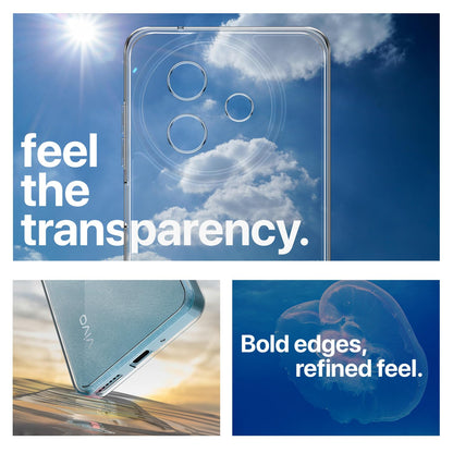 Pikkme Vivo Y39 5G Crystal Clear Hard Back PC + TPU Back Cover (Transparent)