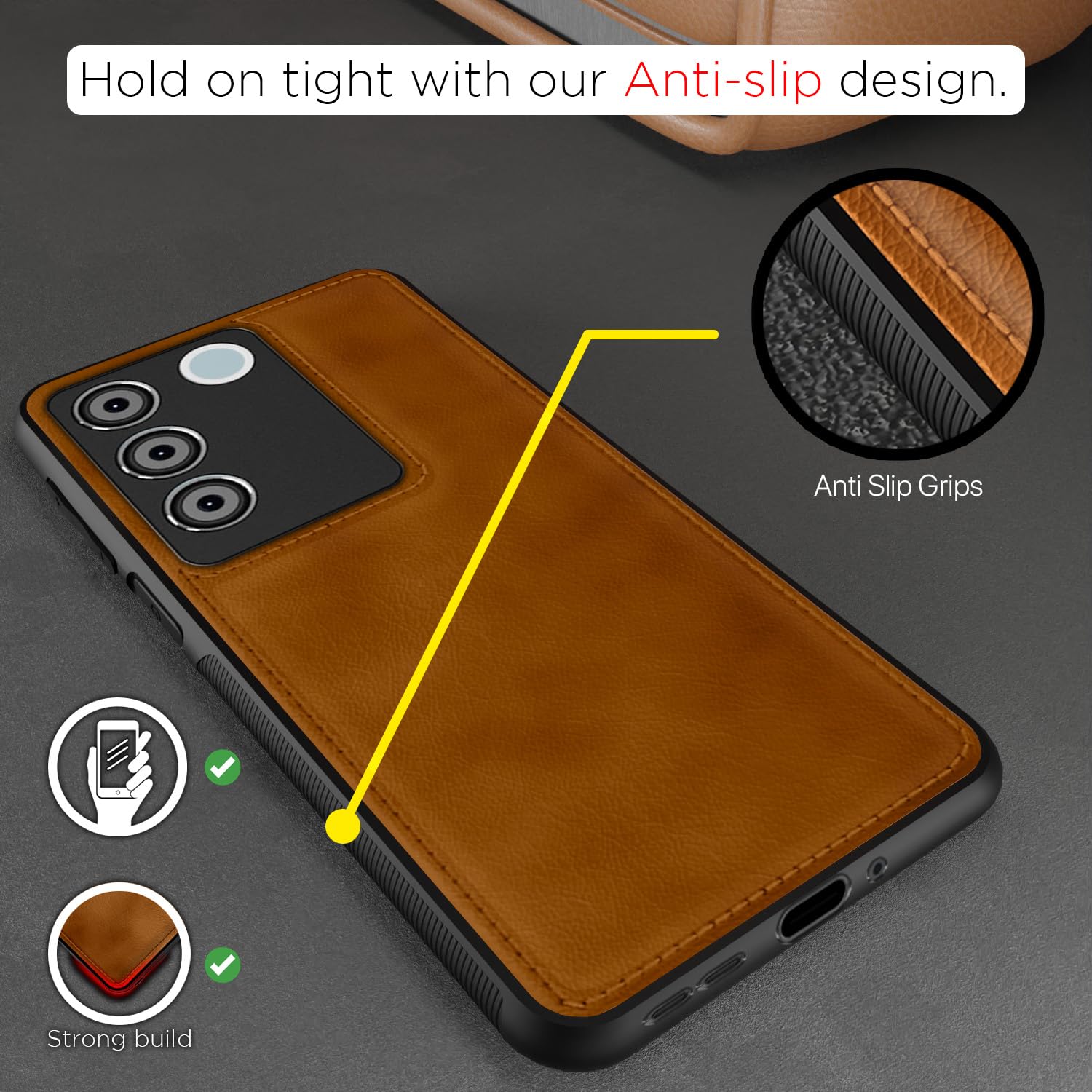 Brown back cover for Vivo V27 5G/V27 Pro – Pikkme – photo 2