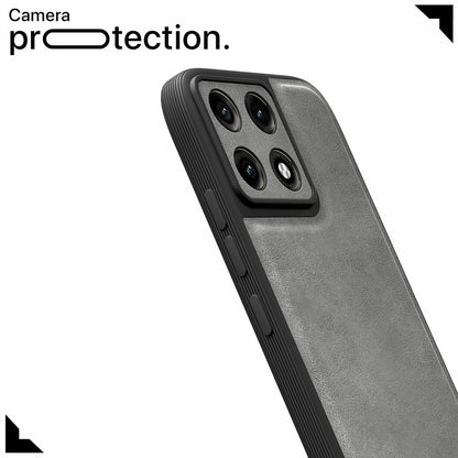 Moto Edge 70 Pro 5G Leather mobile back cover in grey by Pikkme – photo 5