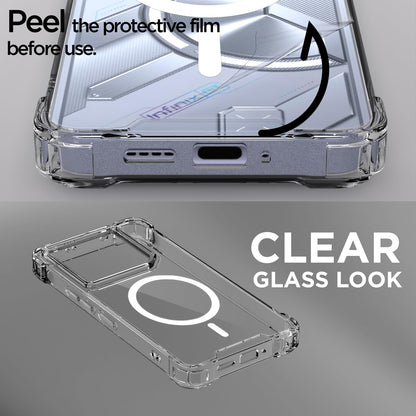 Transparent mag-safe mobile cover for Infinix GT 20 Pro 5G – Pikkme – photo 3