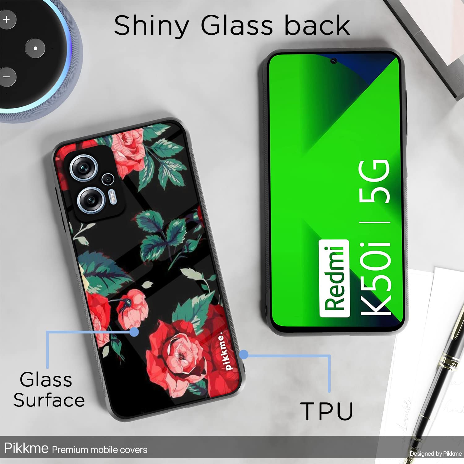 Pikkme Flower mobile back cover for Redmi K50i 5G – photo 3