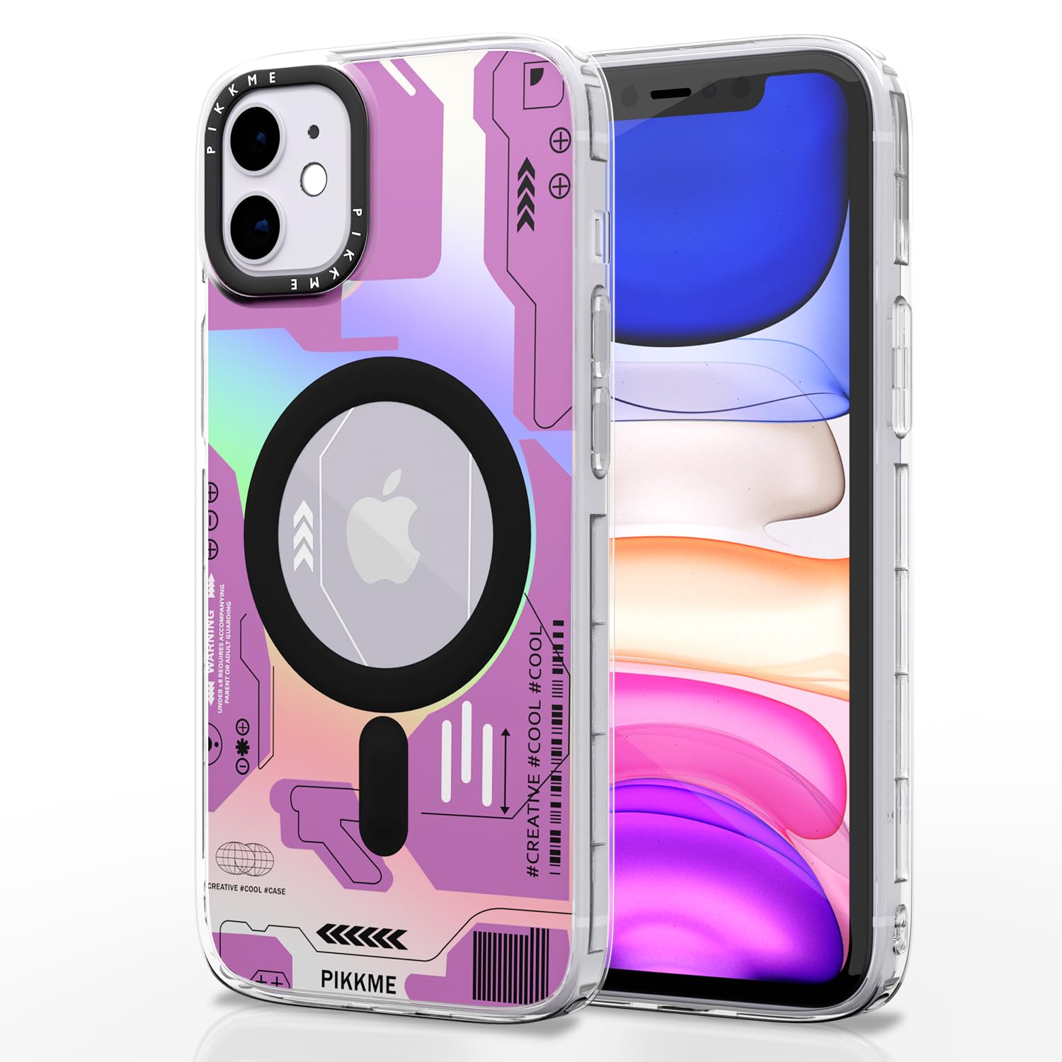 Pikkme iPhone 11 Printmagsafe Back Cover (Pink)