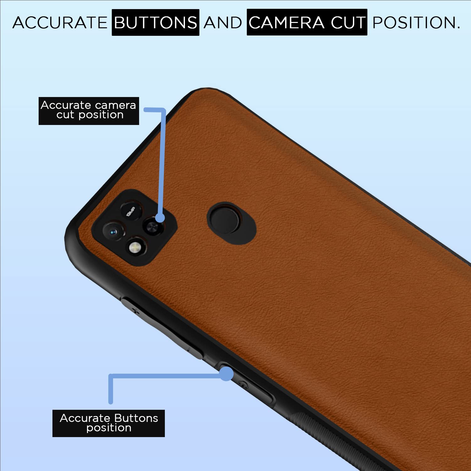 Pikkme Redmi 10A/9/9C camel mobile cover – photo 6