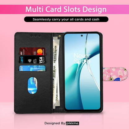 Pink flower flip case for OnePlus Nord CE 4 Lite 5G – Pikkme – photo 2