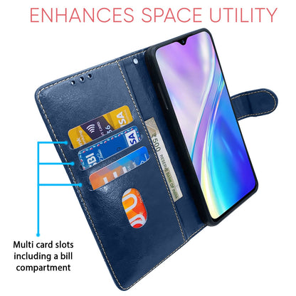 Blue & brown mobile flip cover for Realme XT/X2 – Pikkme – photo 3