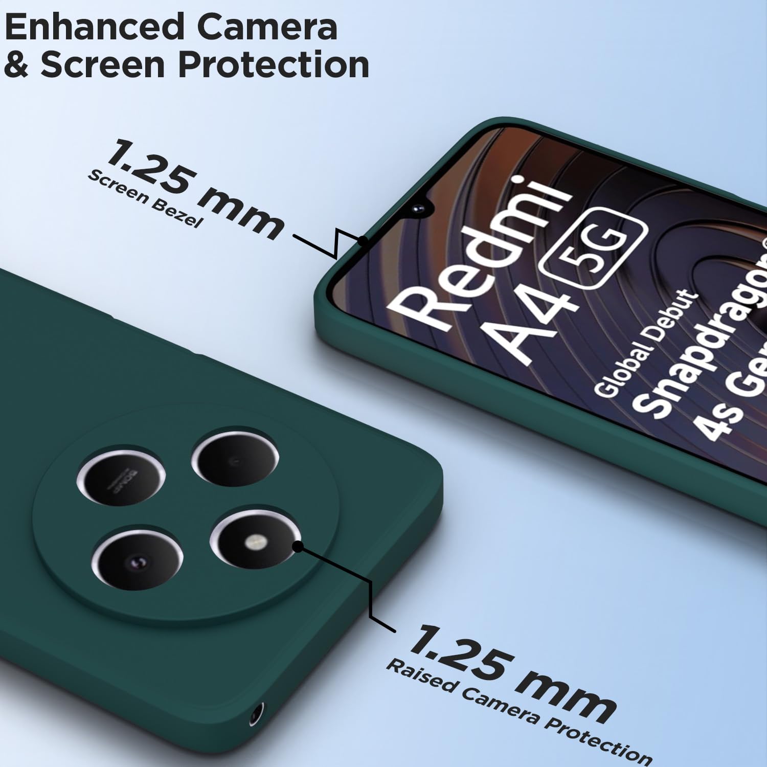 Pikkme green phone cover for Redmi A4/14C/Poco C75 5G – photo 2