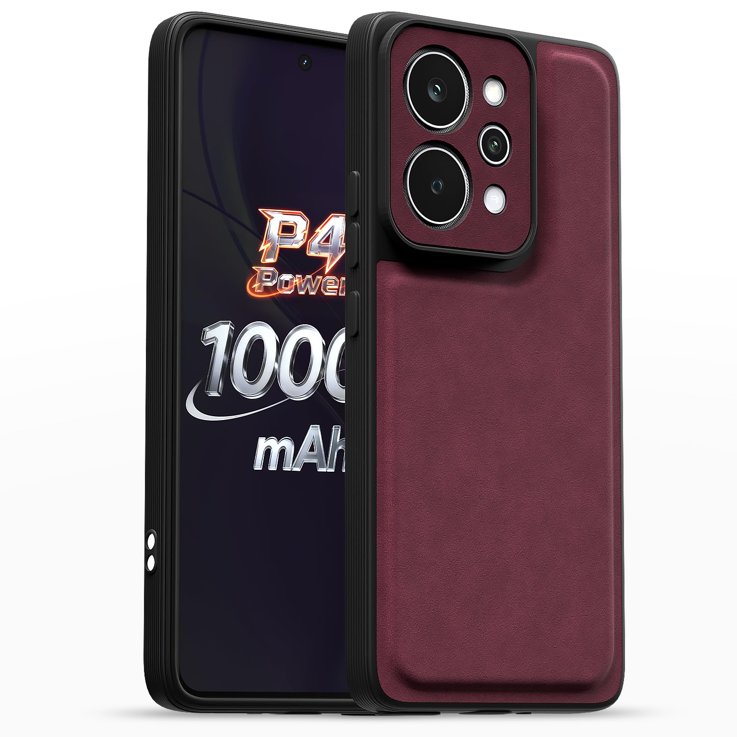 Purple Leather mobile back cover for Realme P4 Power 5G – Pikkme