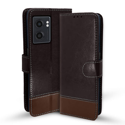 Pikkme coffee & brown flip cover for Realme Narzo 50 5G/Oppo K10 5G/Oppo A57