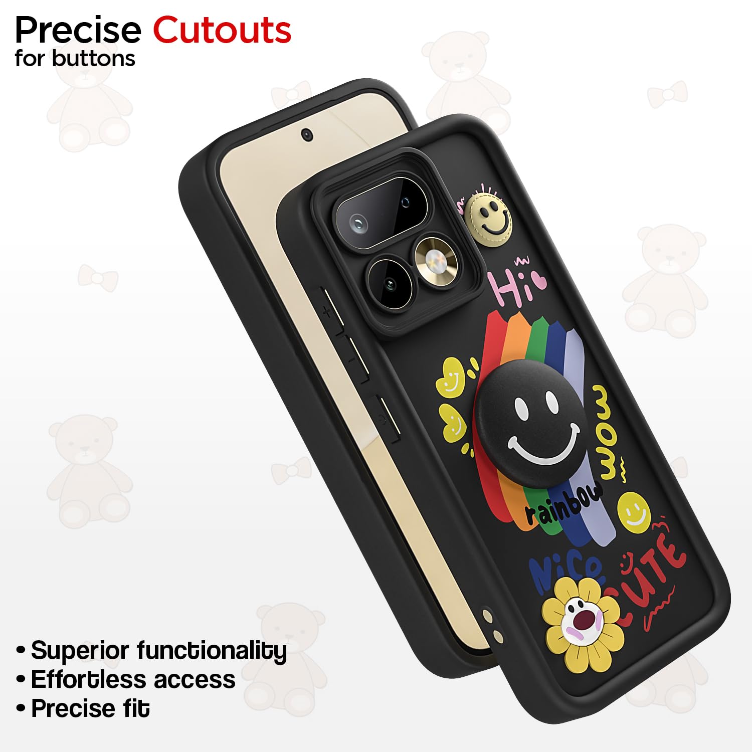 Black Smile Rainbow mobile cover for Realme 16 Pro 5G – Pikkme – photo 6