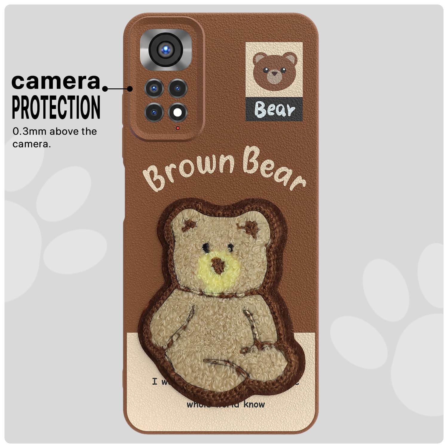 Pikkme brown mobile back cover for Redmi Note 11/Note 11s – photo 6