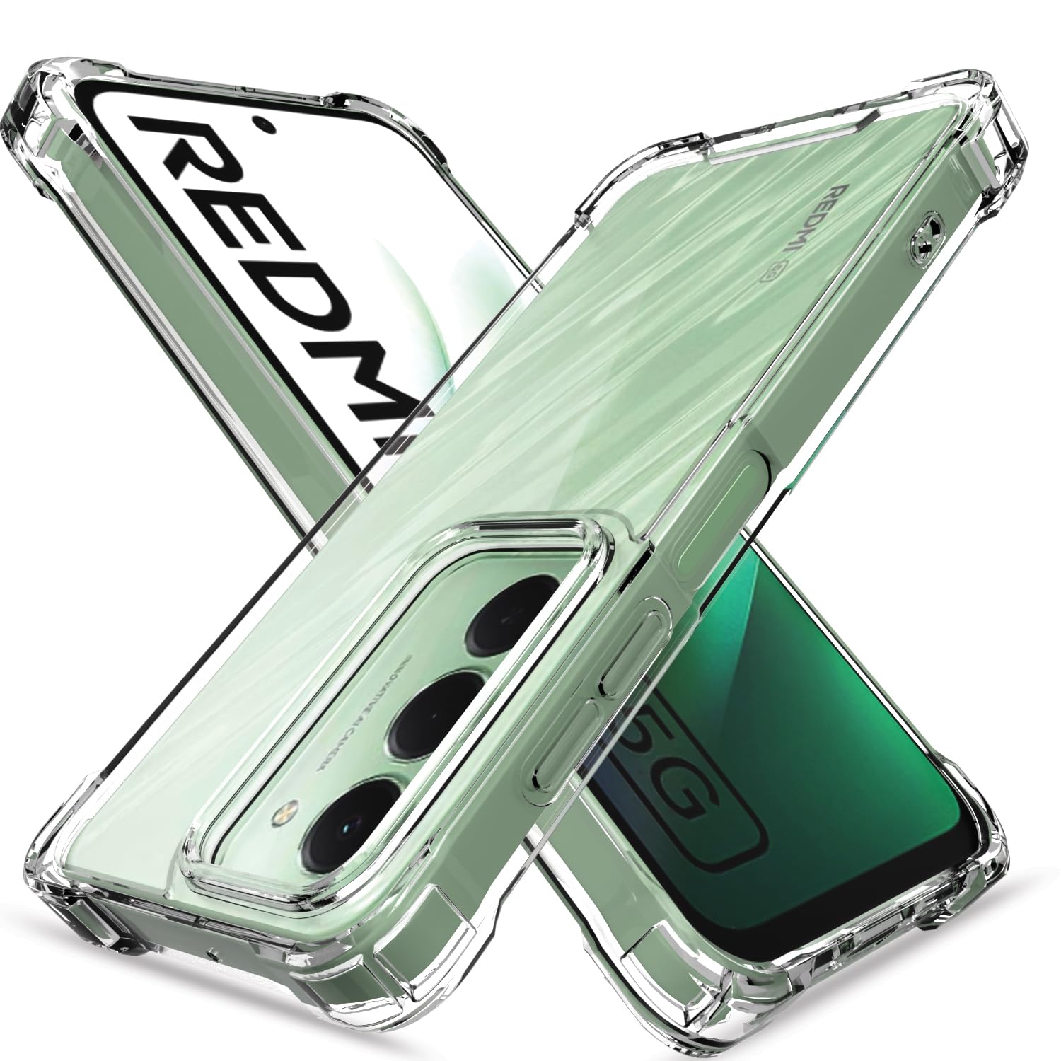 Pikkme Redmi 15 5G transparent mobile back cover