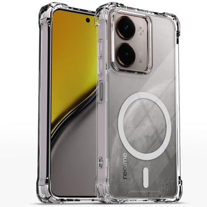 Pikkme transparent mag-safe back cover for Realme P3 Ultra 5G