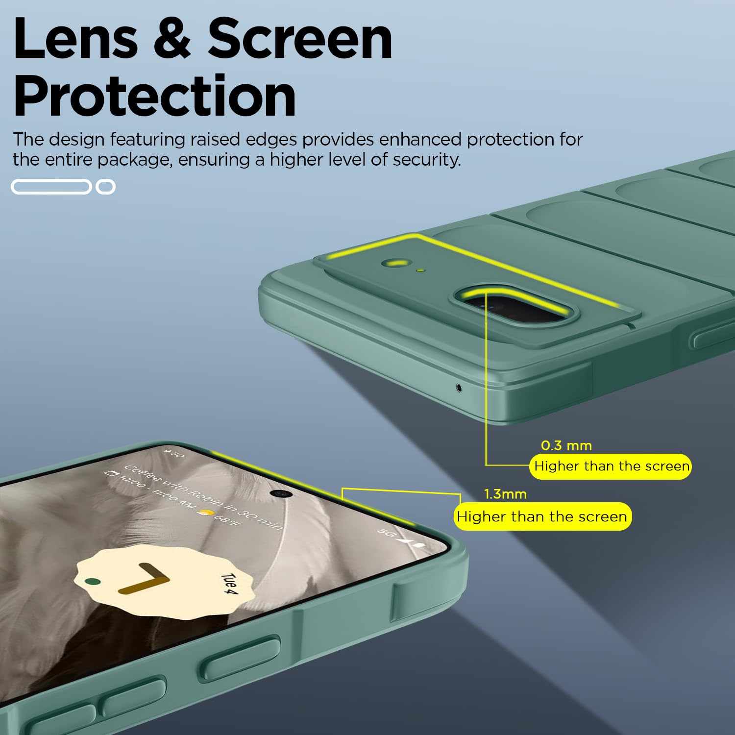 Pikkme green mobile back cover for Google Pixel 7 – photo 3