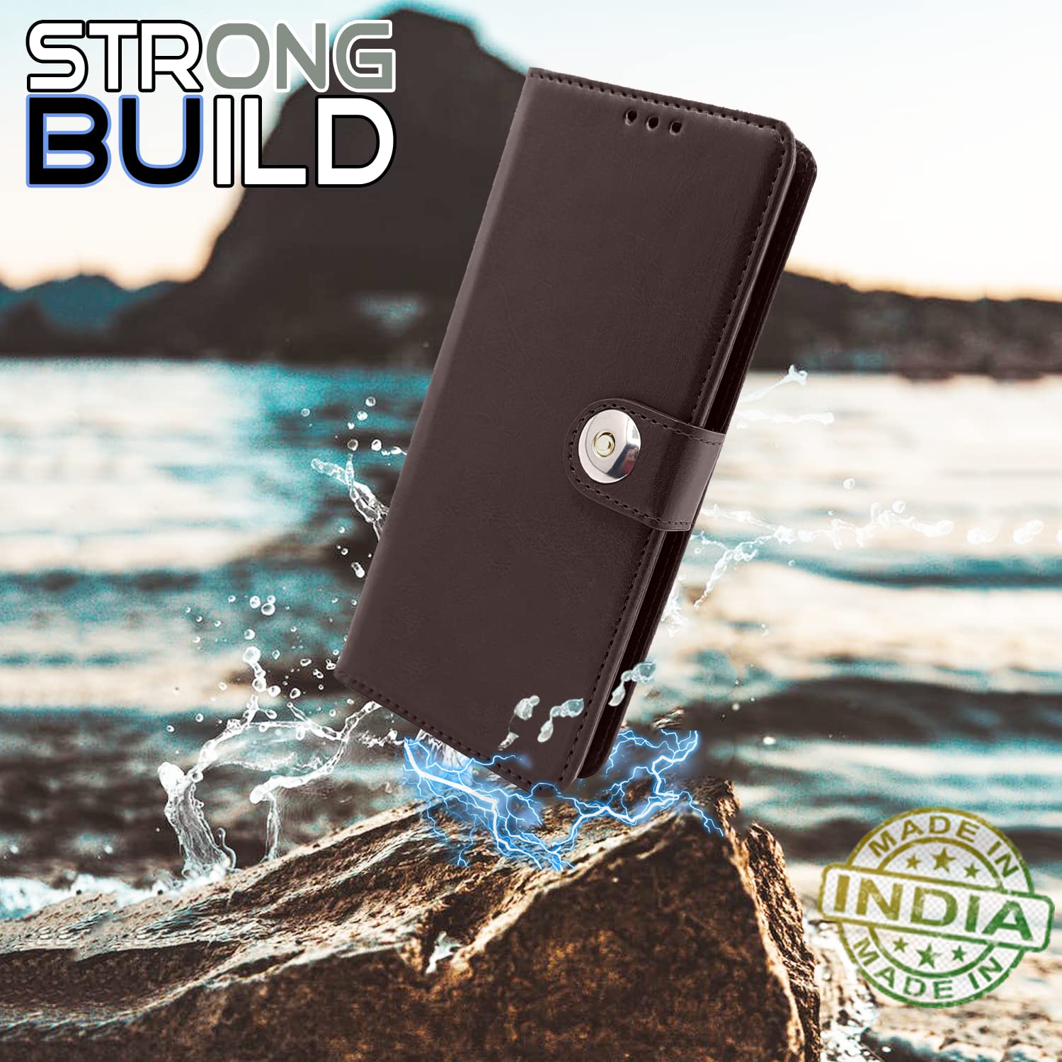 Pikkme Samsung M04/F04/A04e Wallet button coffee flip case – photo 2