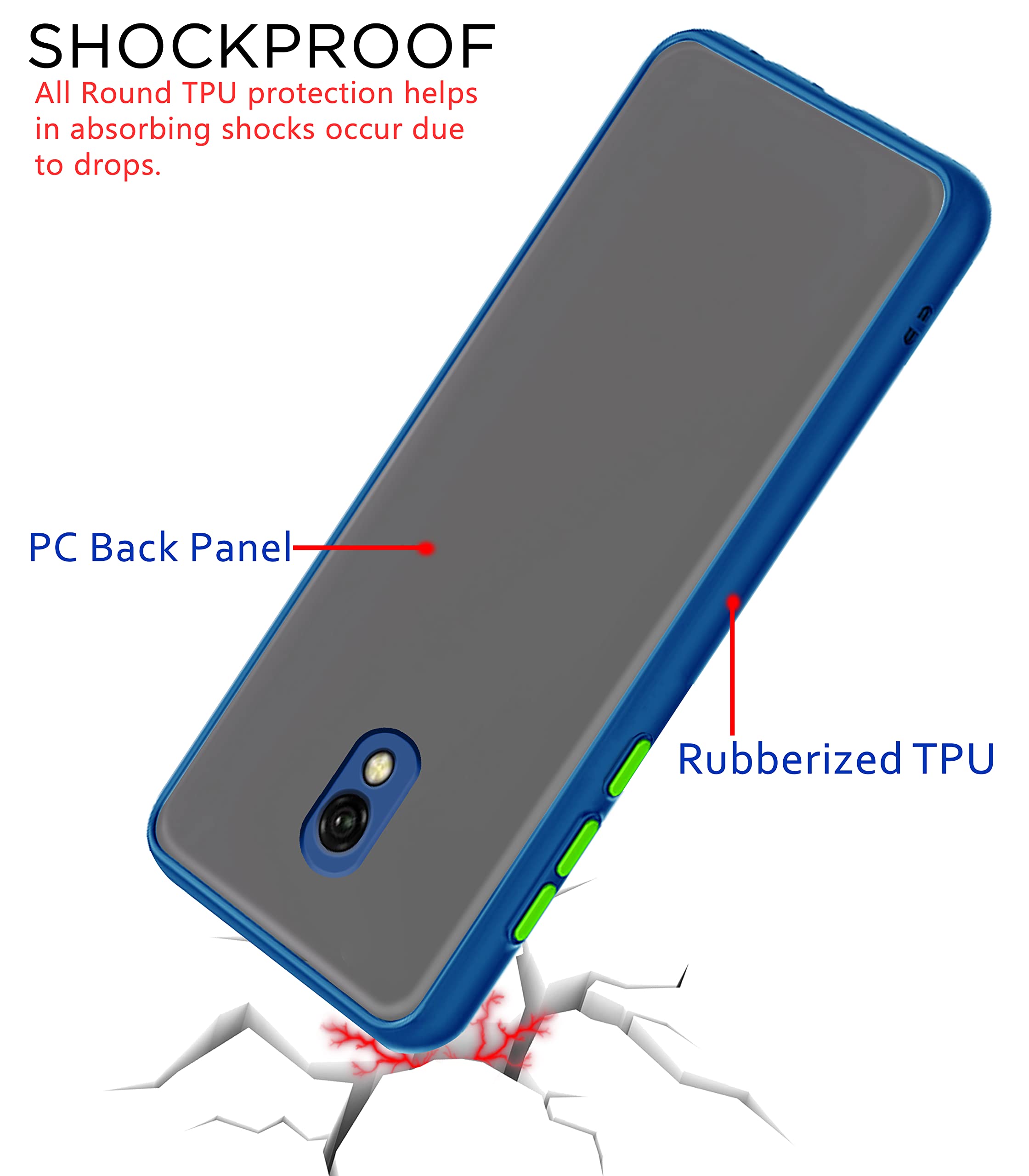 Redmi 8A phone cover in blue by Pikkme – photo 4