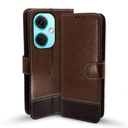 Pikkme OnePlus Nord CE 3 5G brown & coffee flip case