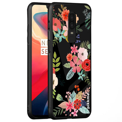 Pikkme OnePlus 6 Flower back cover
