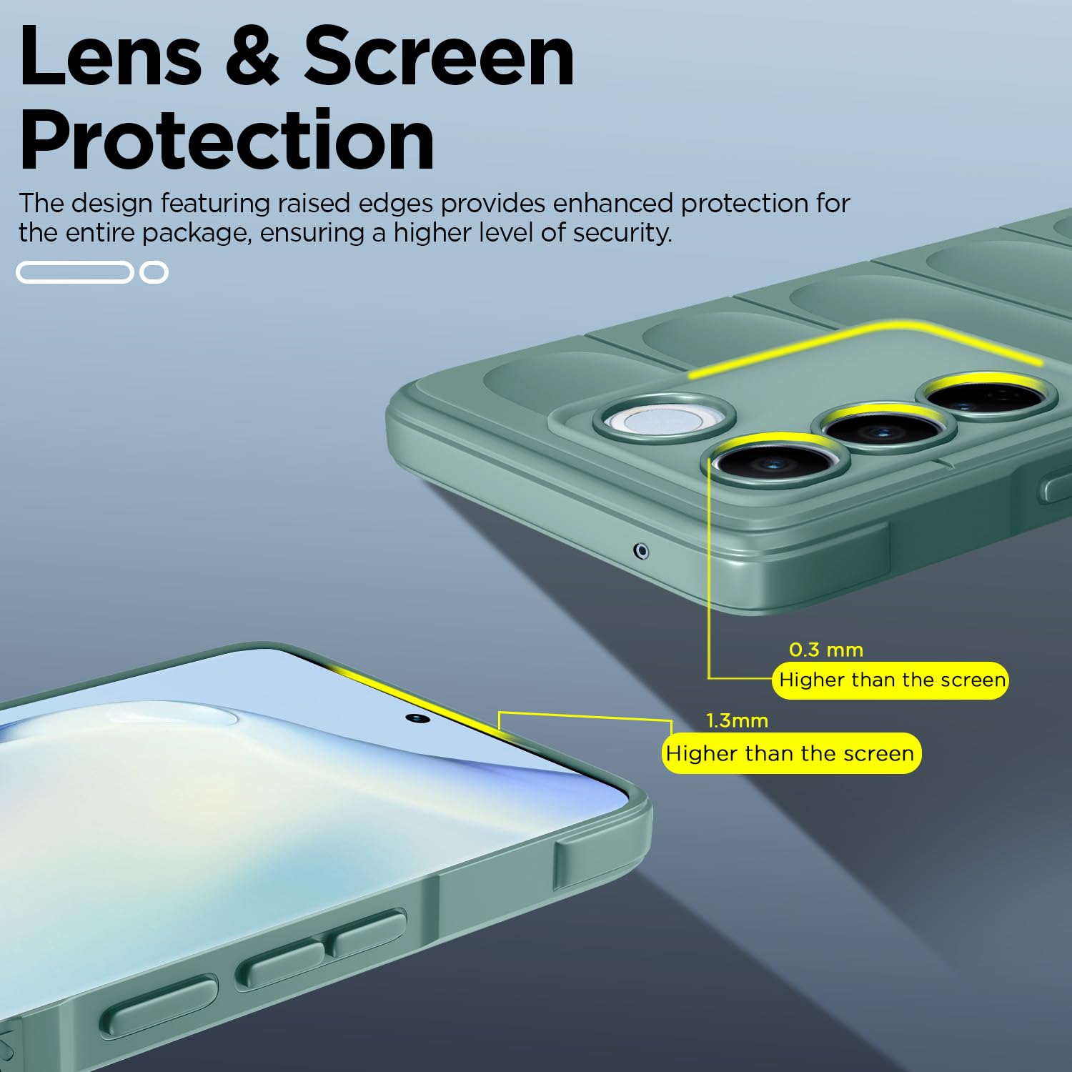 Pikkme Vivo V27/V27 Pro 5G, Vivo V27 Pro/V27/S16 Liquid Silicone green mobile cover – photo 3
