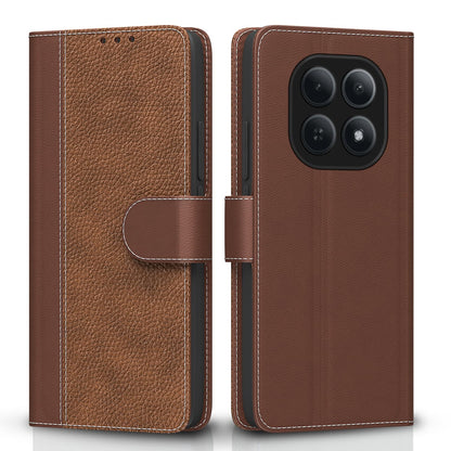 Redmi Note 15 5G wallet flip cover in tan by Pikkme