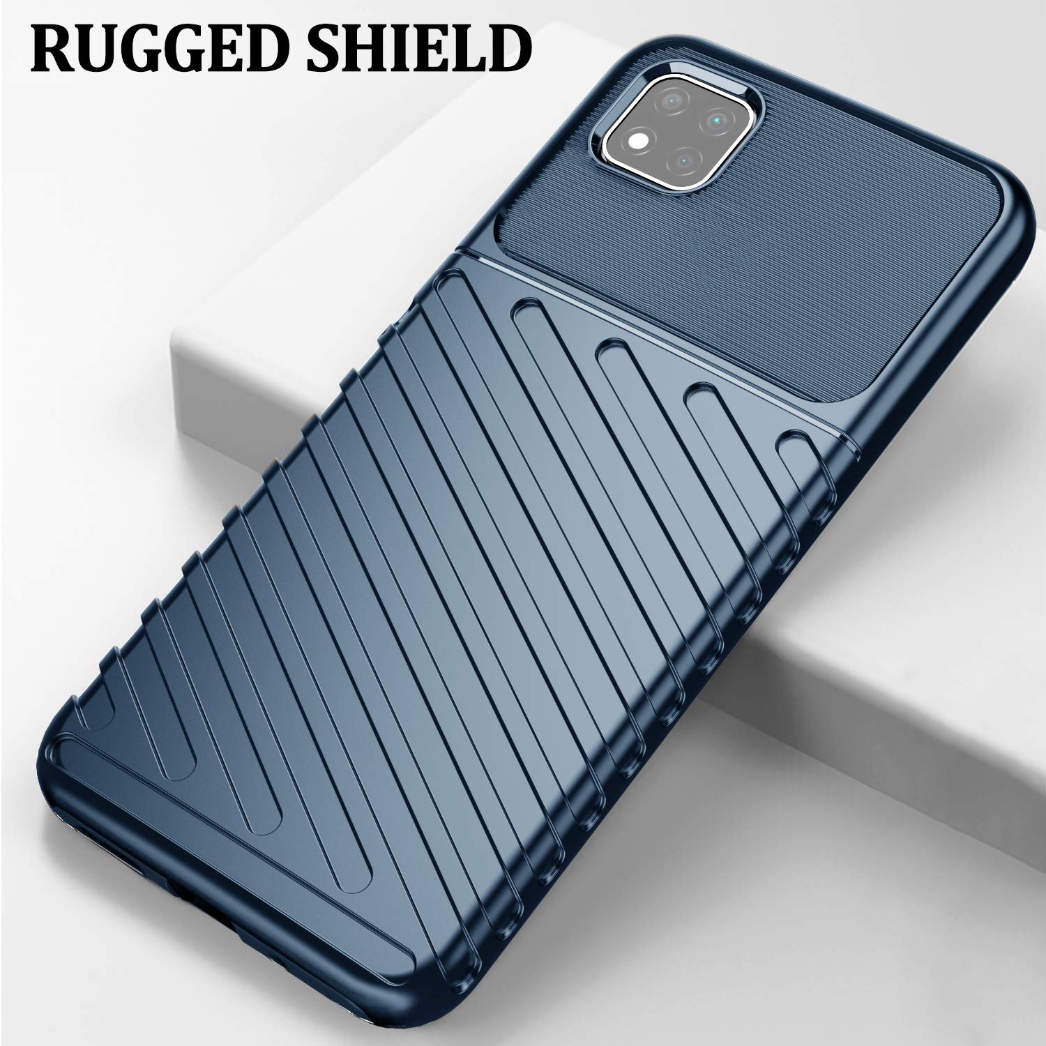 Poco C3 Matte back cover in blue by Pikkme – photo 2
