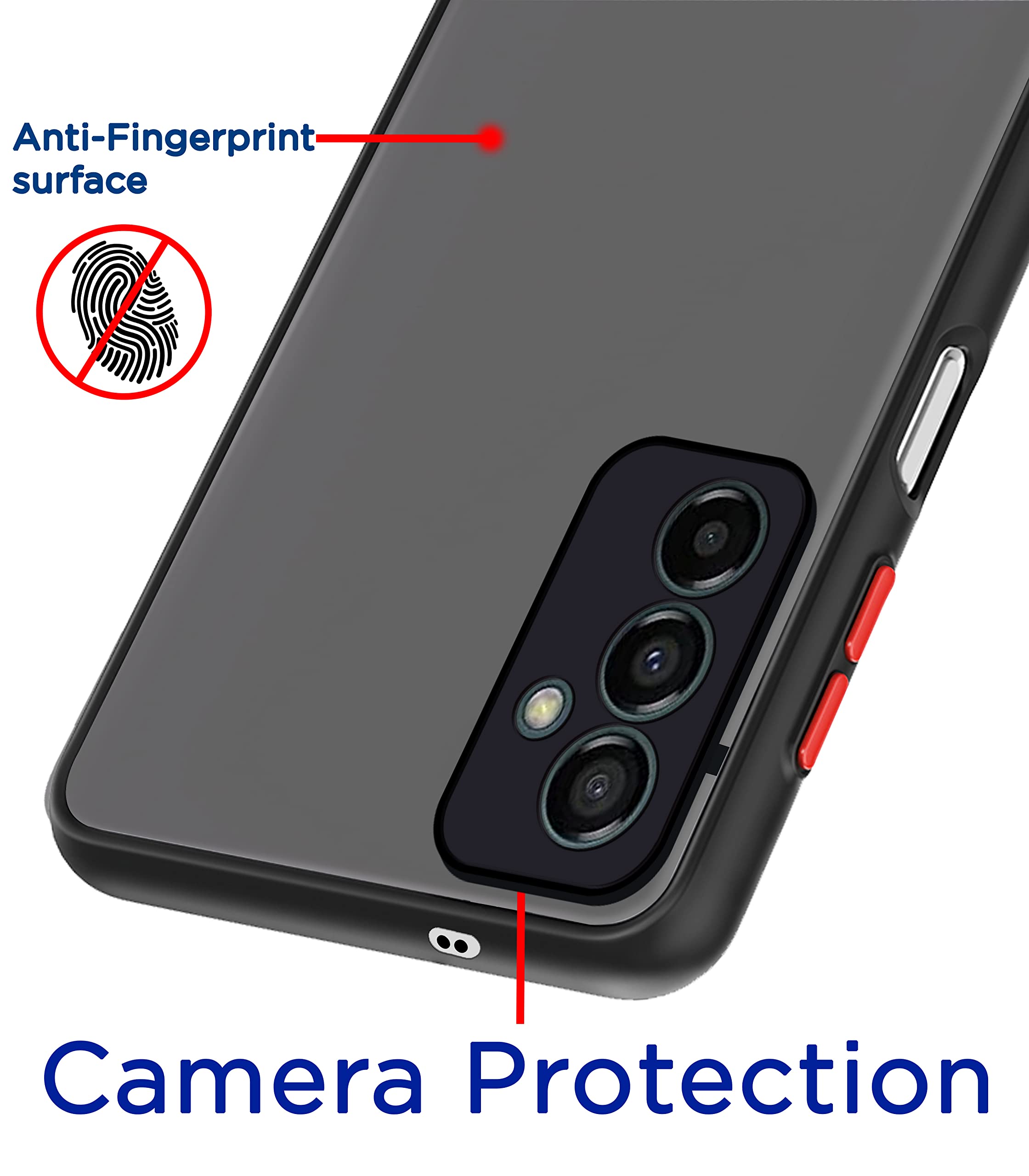 Samsung F23 5G Hybrid mobile cover in black by Pikkme – photo 2