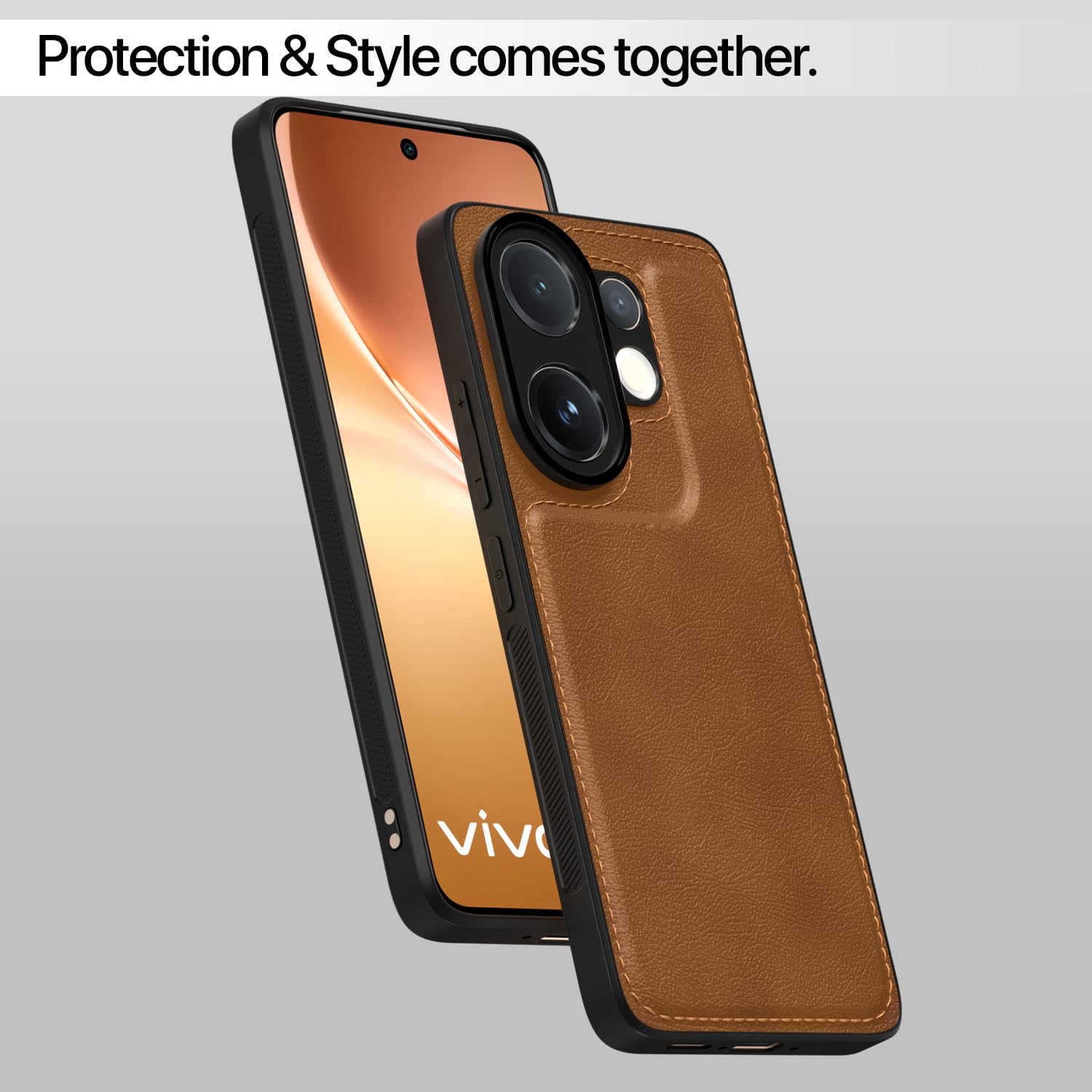 Brown mobile cover for Vivo V60/T4 Pro 5G – Pikkme – photo 7