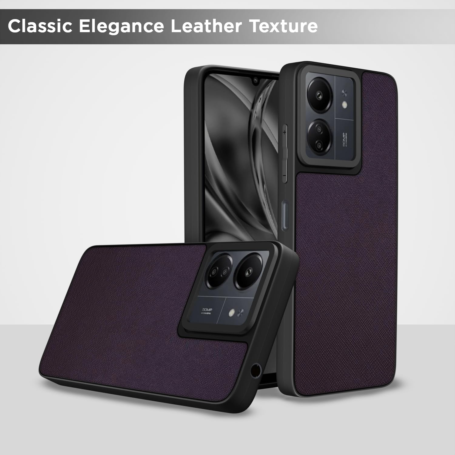 Pikkme cherry Leatherback phone cover for Redmi 13C 4G/5G/Poco C65/Poco M6 5G – photo 6