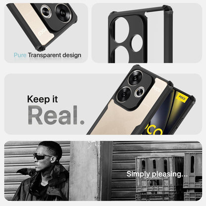 Black Clear back cover for Poco F6 5G – Pikkme – photo 4