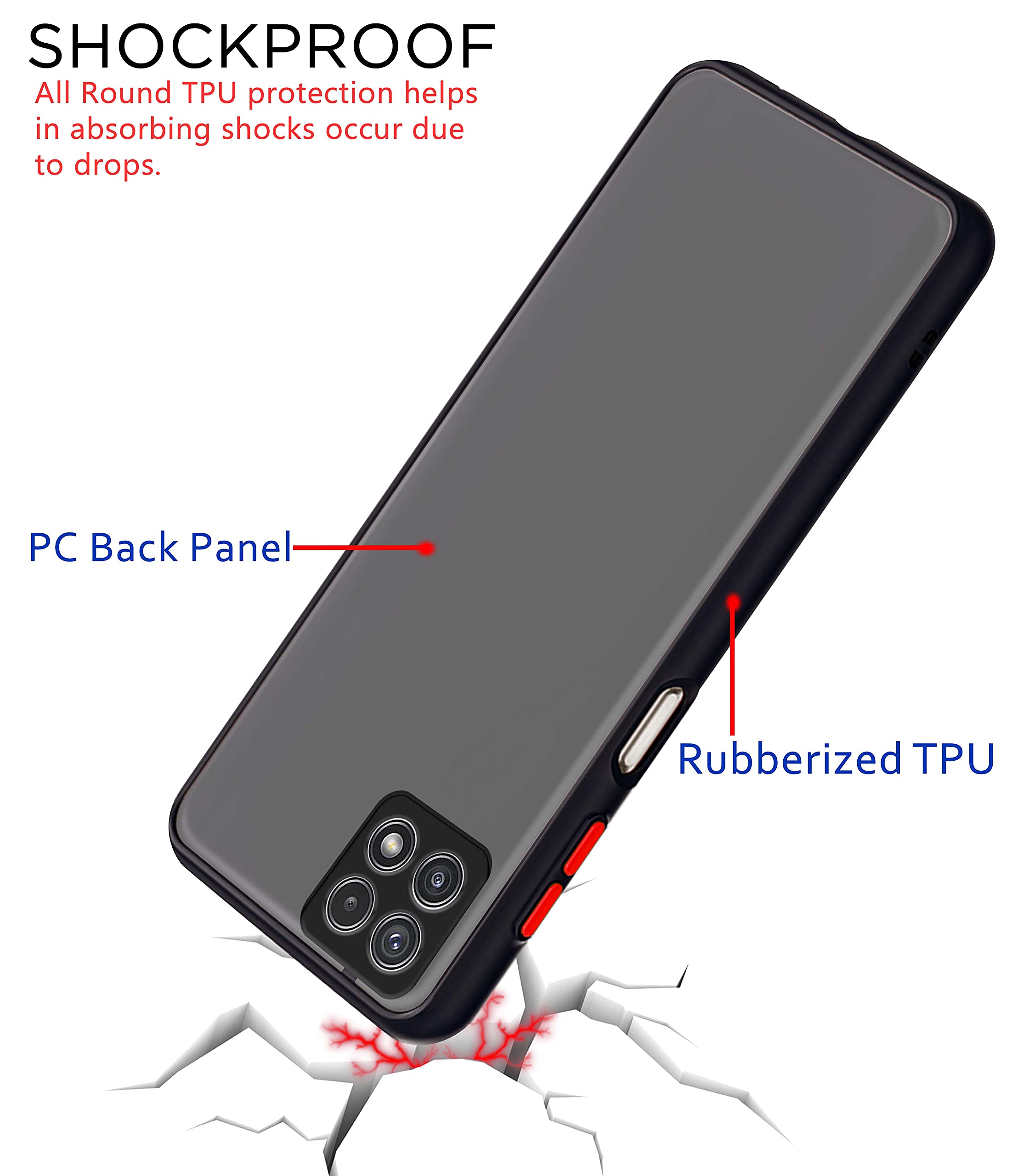 Samsung F42/A22 5G back cover in black by Pikkme – photo 4