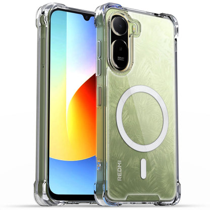 Pikkme Redmi A7 Pro/Poco C85x 5G transparent mag-safe back cover
