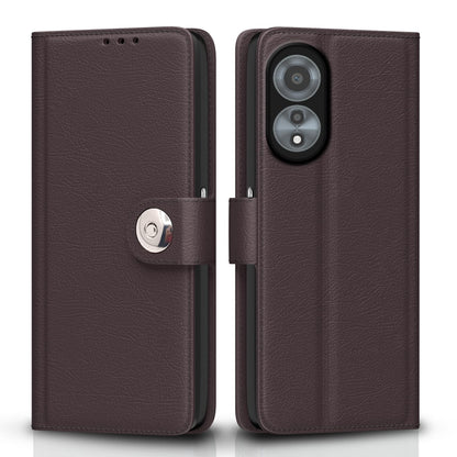 Pikkme coffee Button flip cover for Oppo A78 4G