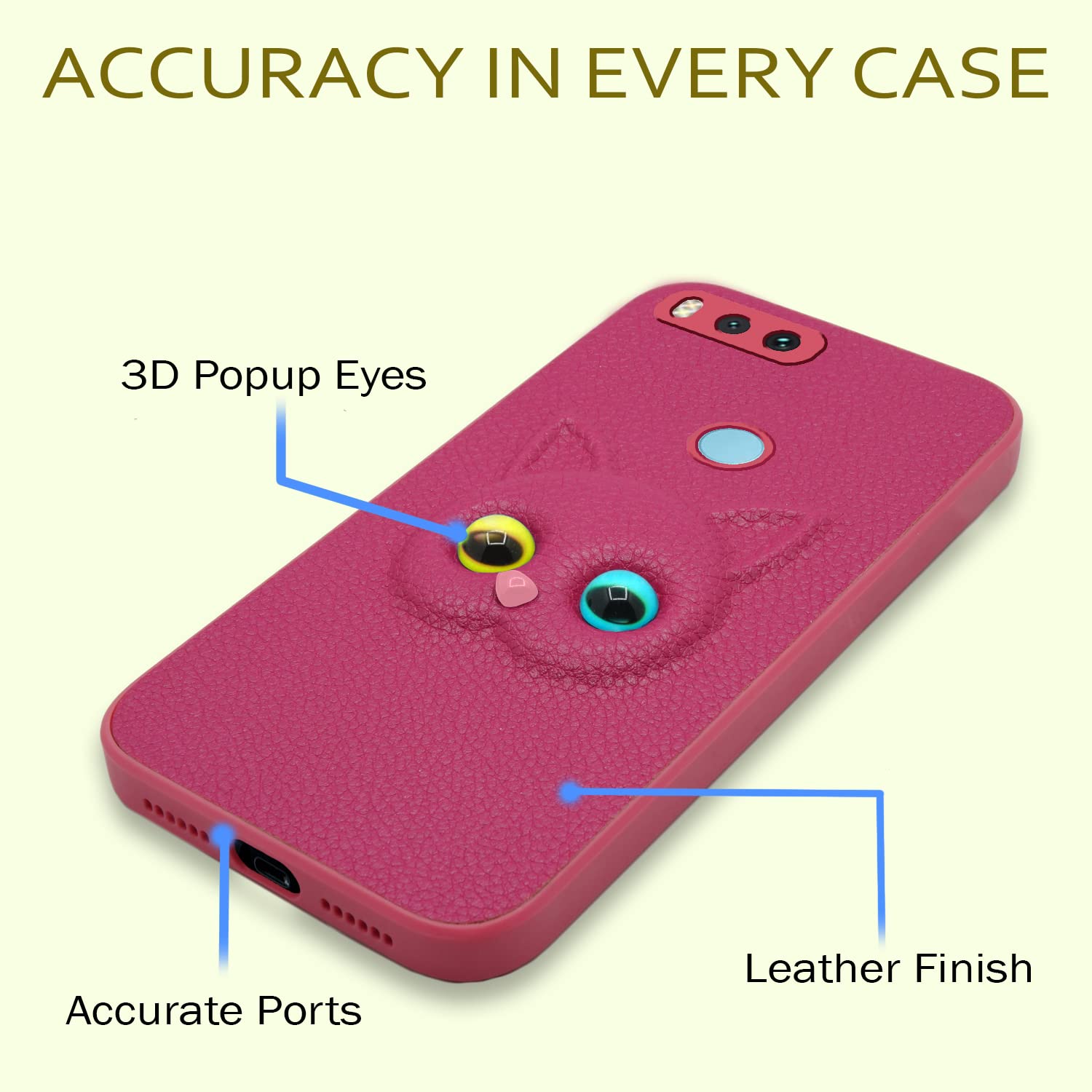 Pikkme pink mobile back cover for Mi A1 – photo 6