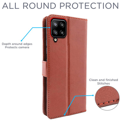 Pikkme brown wallet flip cover for Samsung M42 – photo 4