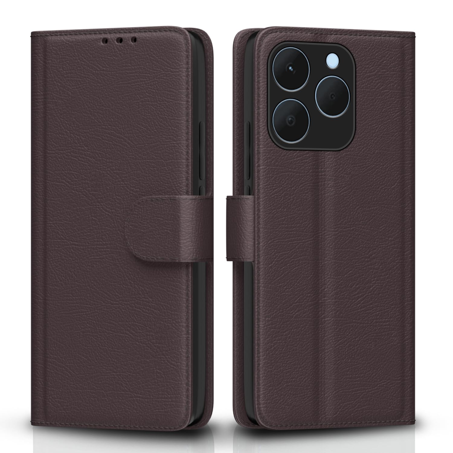 Realme 15T/Narzo 90 5G flip case in coffee by Pikkme