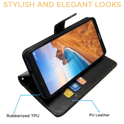 Black & brown mobile flip cover for Redmi 7A – Pikkme – photo 5