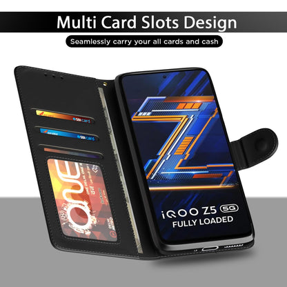 Pikkme iQOO Z5 5G Wallet black flip case – photo 5