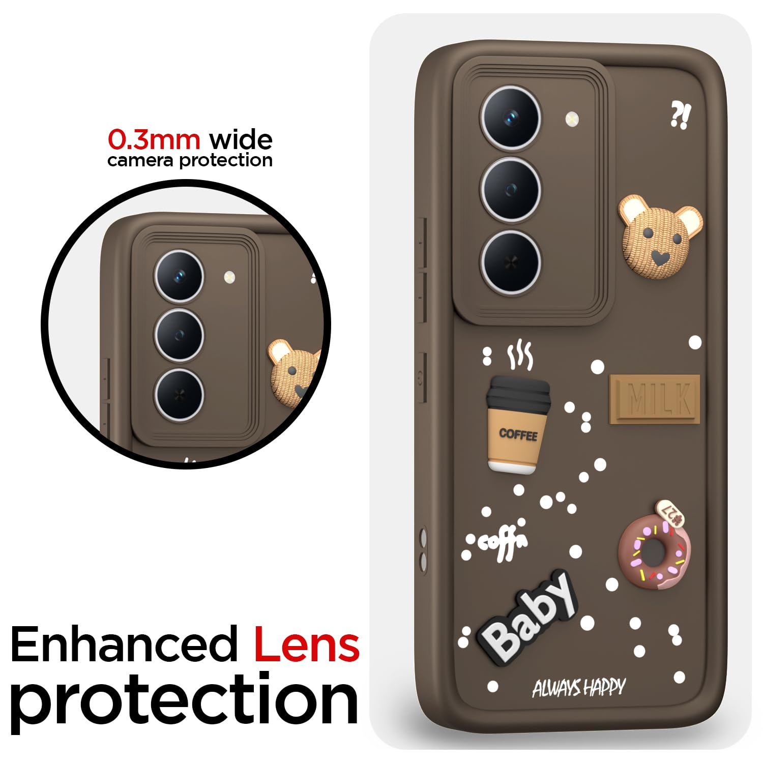 Pikkme brown mobile cover for Realme Narzo 80x/P3x/14X 5G – photo 5