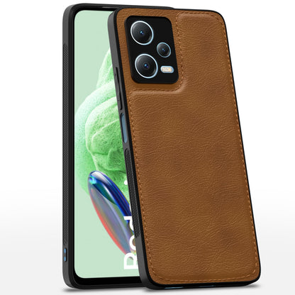 Poco X5/Redmi Note 12 5G back cover in brown by Pikkme