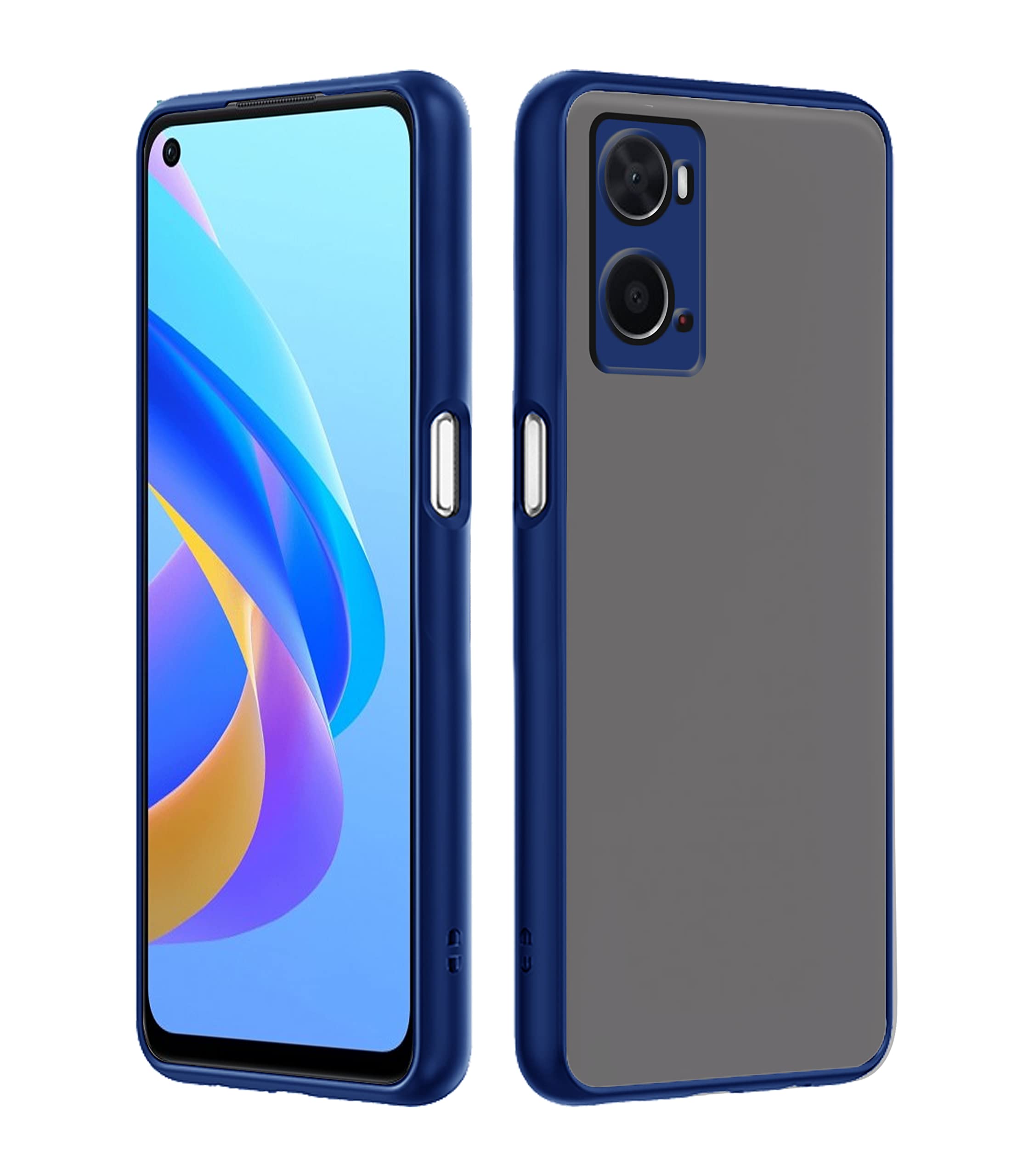 Oppo A76/A96/A36 Hybrid back cover in blue by Pikkme