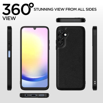Pikkme Samsung A25 5G Leather black mobile back cover – photo 2
