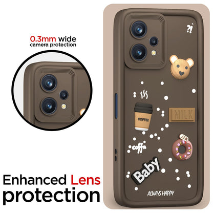 Pikkme Realme 9 Pro 5G Silicone brown phone cover – photo 5