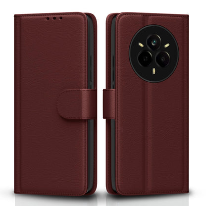 Pikkme brown flip cover for Realme 14 Pro 5G