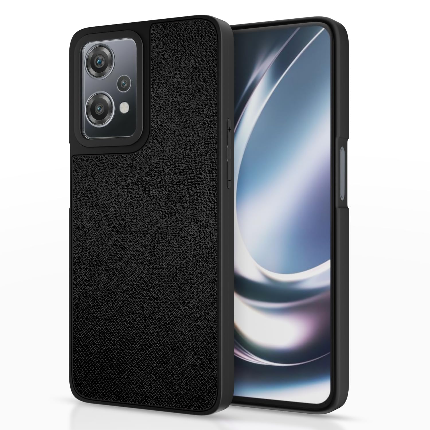 OnePlus Nord CE 2 Lite 5G Indian Leather Back Cover -Black