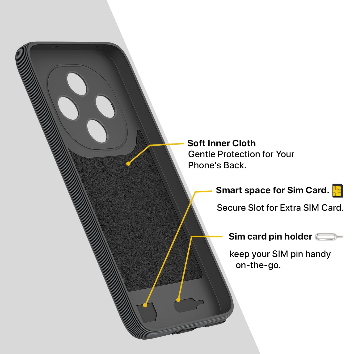 Grey Silicone mobile cover for Oppo F31 Pro 5G – Pikkme – photo 6