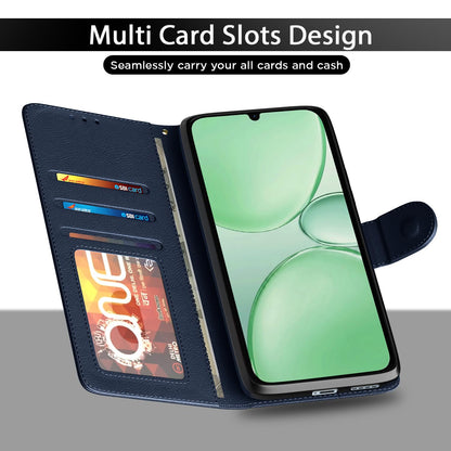 Pikkme Realme P4 Lite/C83 5G Wallet blue flip case – photo 5
