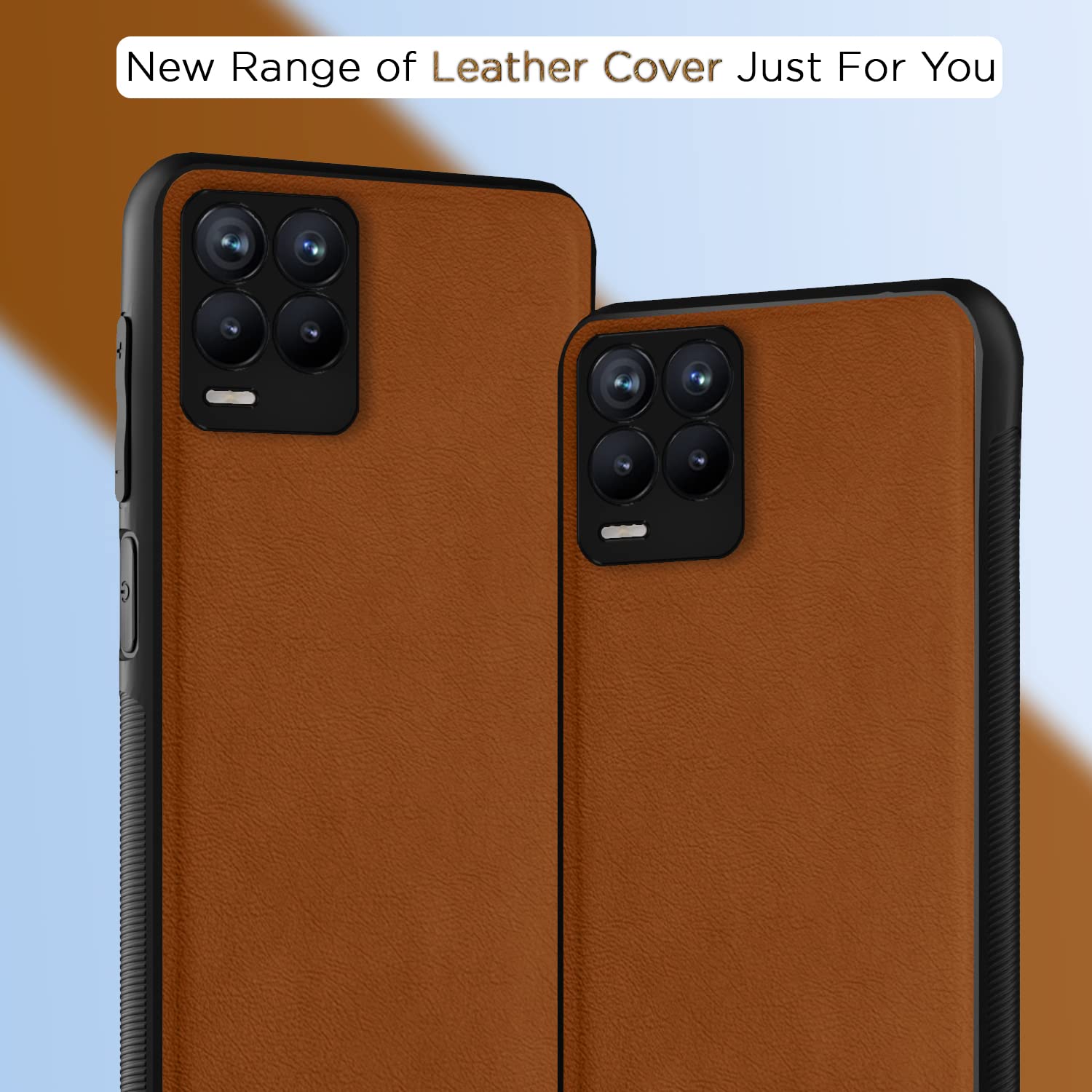 Realme 8 4G/8 Pro Leather mobile back cover in camel by Pikkme – photo 7