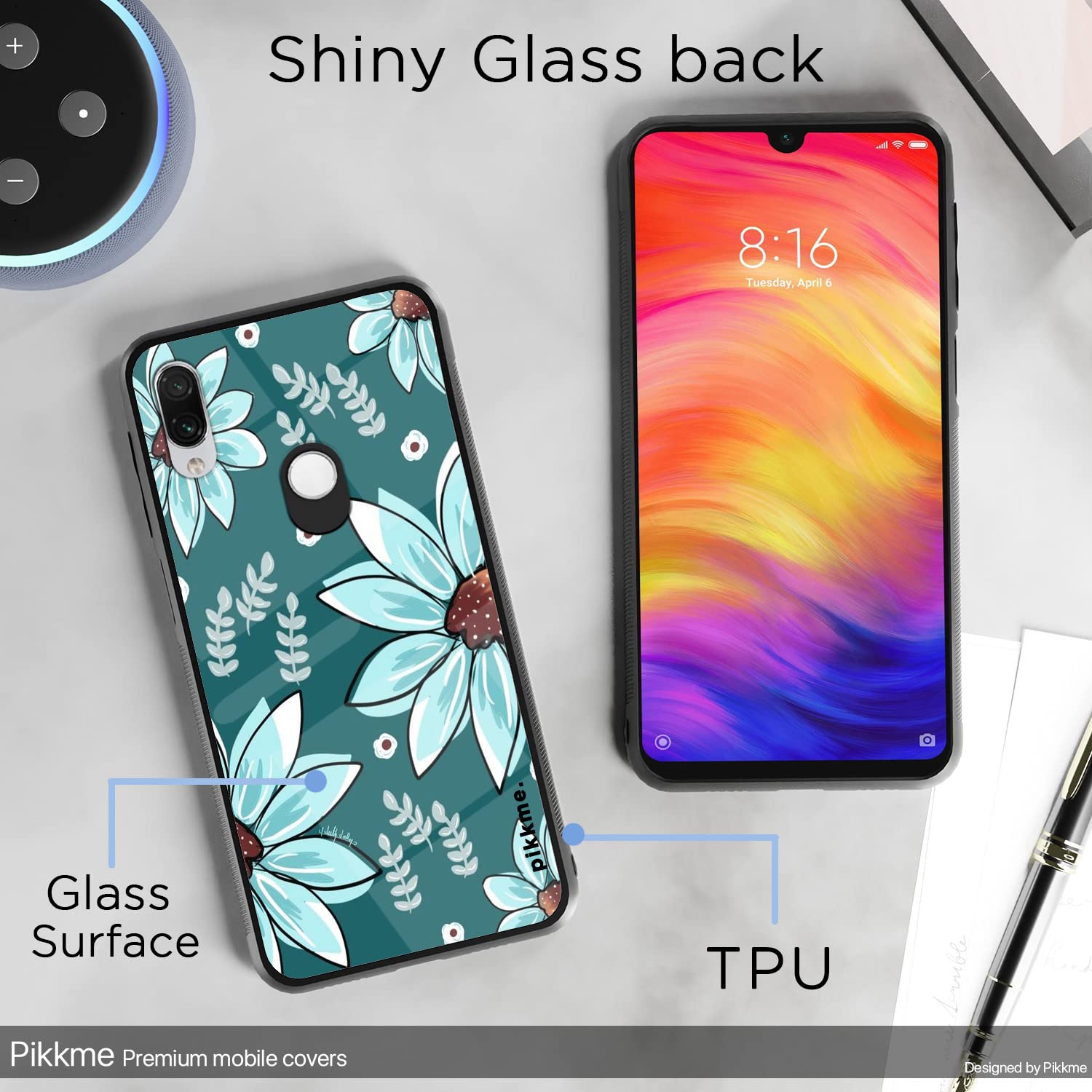 Redmi Note 7/Note 7 Pro/Note 7s Flower mobile back cover by Pikkme – photo 3