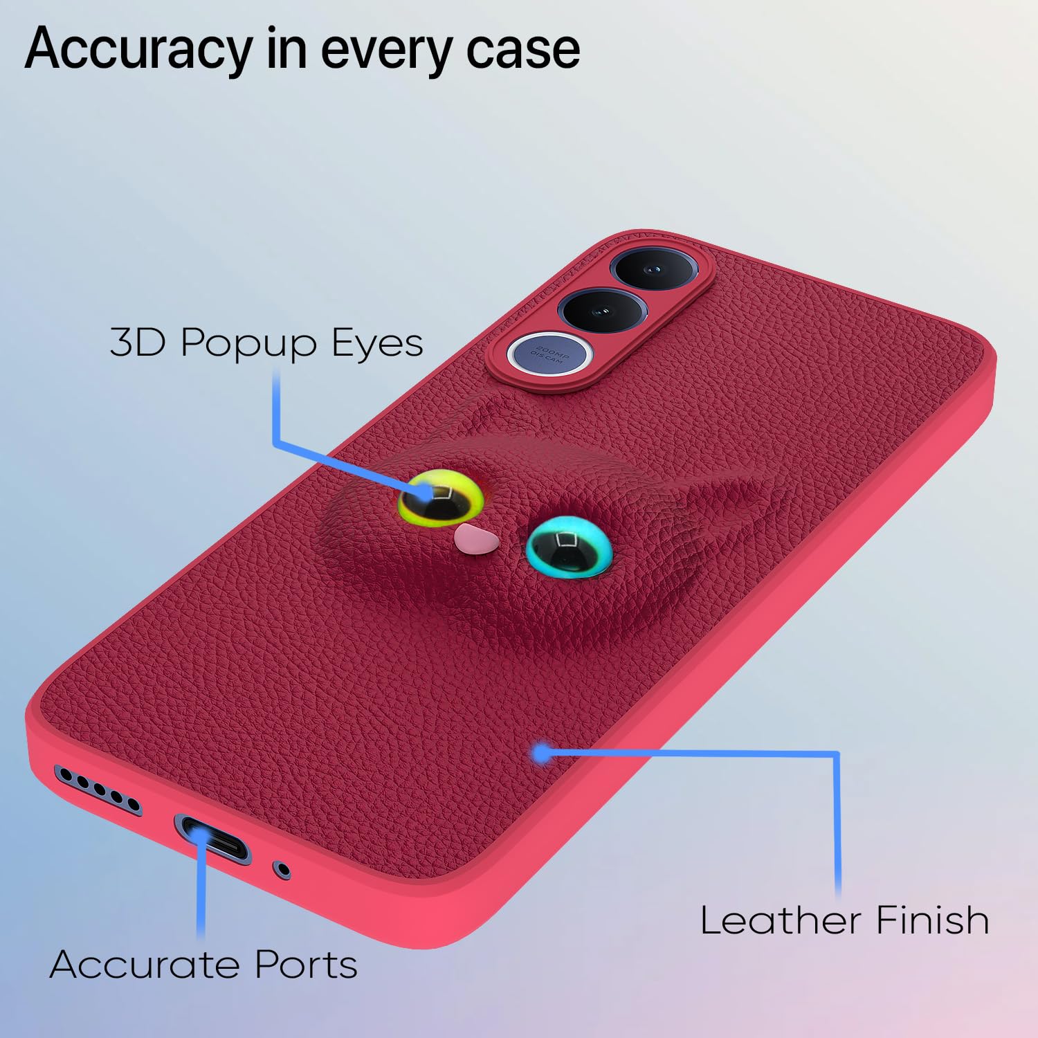 Pikkme Vivo V70 FE 5G Kitty pink mobile back cover – photo 4