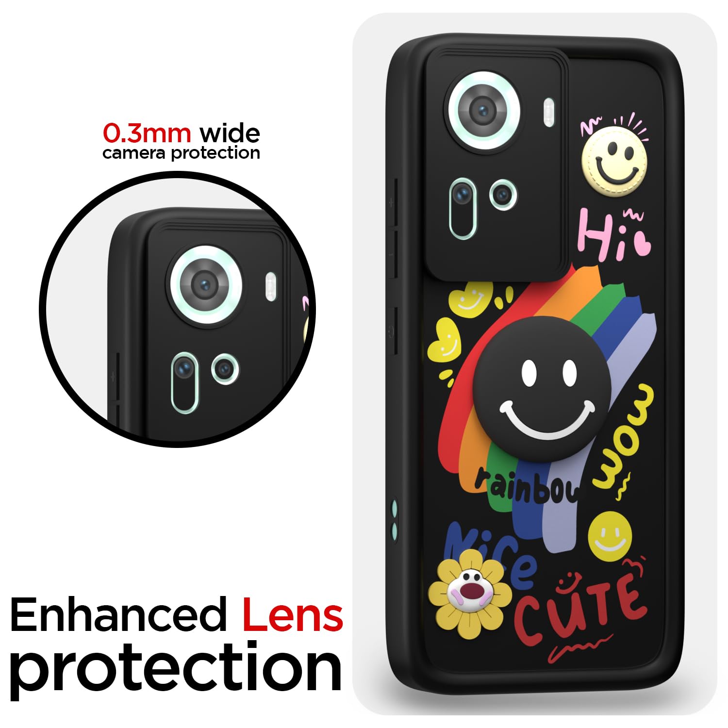 Pikkme black Soft Silicone back cover for Oppo Reno 11 5G – photo 5